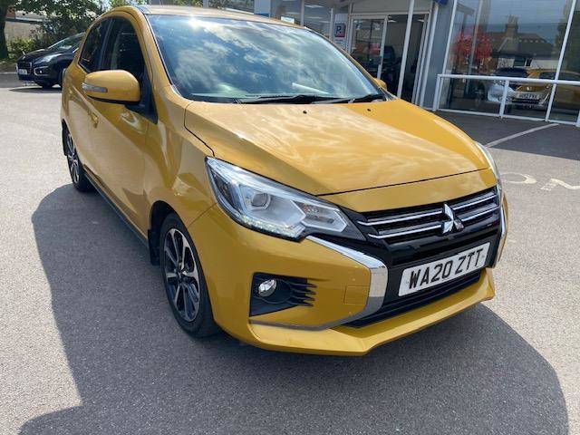 Mitsubishi Mirage 1.2 First Edition Hatchback 5dr Petrol CVT Euro 6 (s/s) (79 ps) Hatchback Petrol Yellow