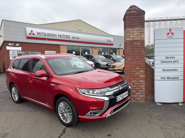 Mitsubishi Outlander 2.4h TwinMotor 13.8kWh 4h CVT 4WD Euro 6 (s/s) 5dr SUV Hybrid Red