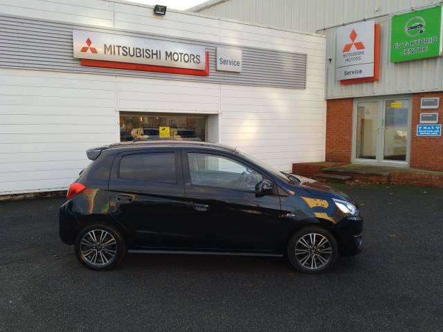 Mitsubishi Mirage 1.2 Juro 5dr CVT Hatchback Petrol BLACK