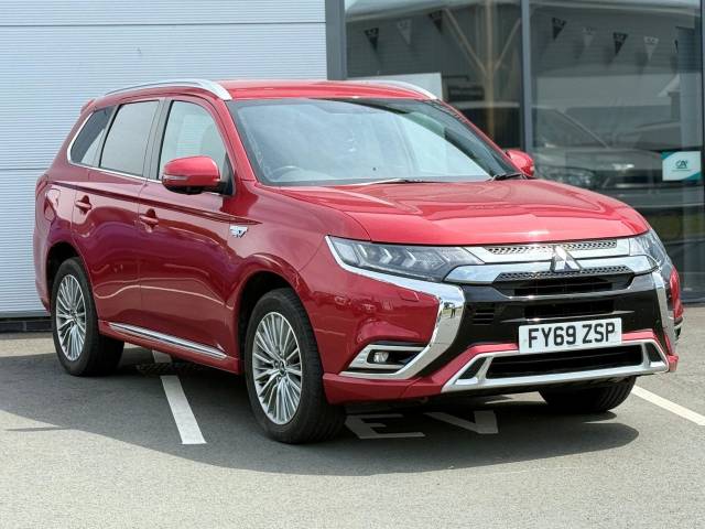 Mitsubishi Outlander 2.4h TwinMotor 13.8kWh 4h CVT 4WD Euro 6 (s/s) 5dr SUV Hybrid Red